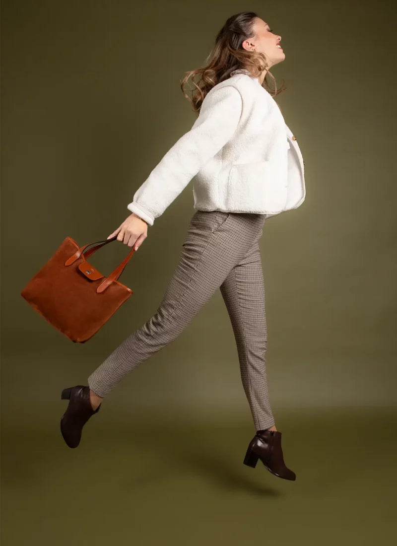 Little Alice Bag, Brown Velvet -30%