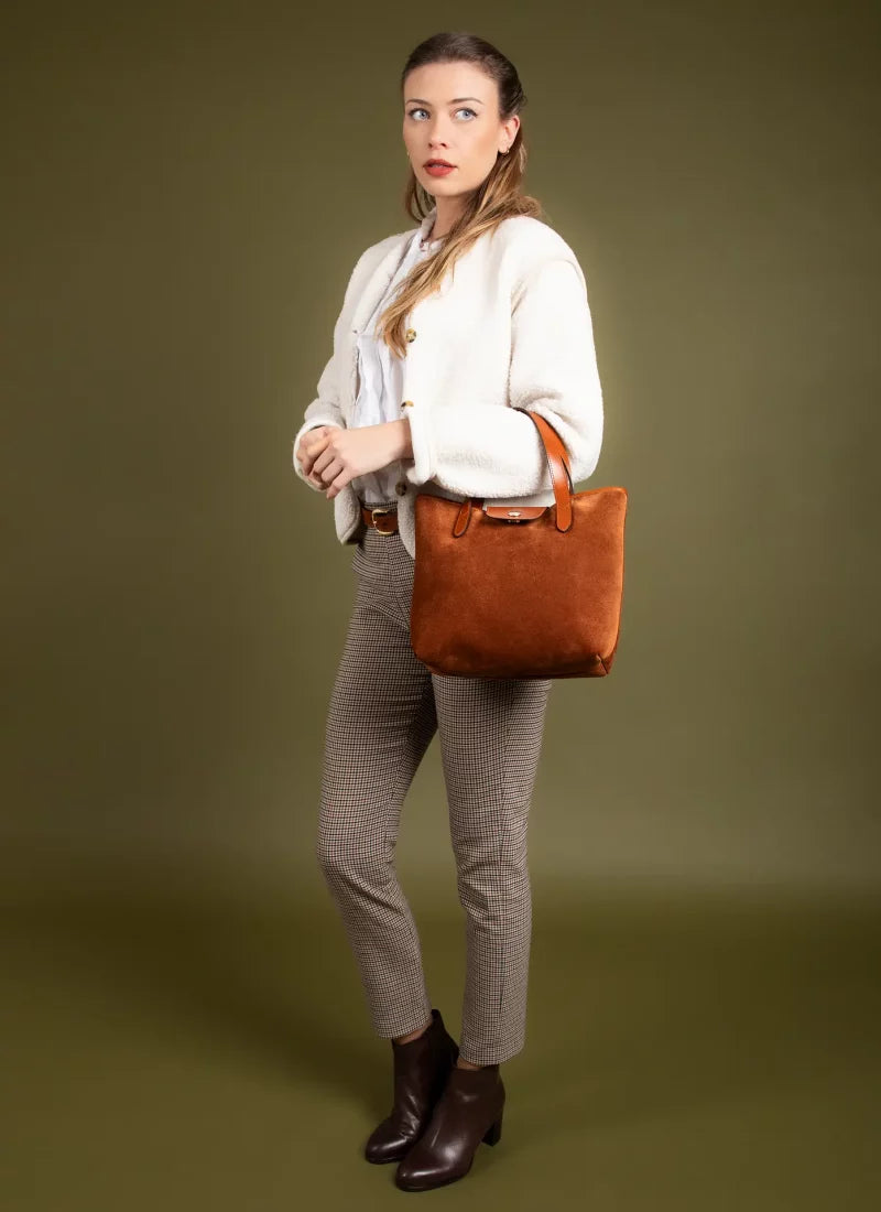 Little Alice Bag, Brown Velvet -30%
