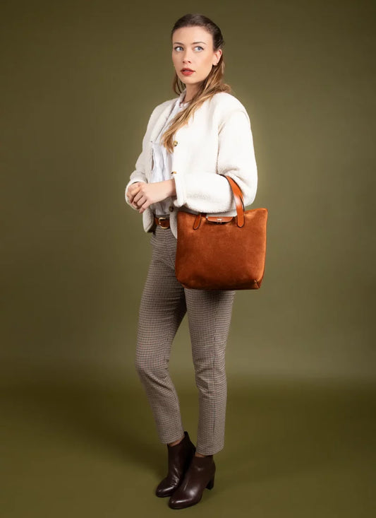 Little Alice Bag, Brown Velvet -30%